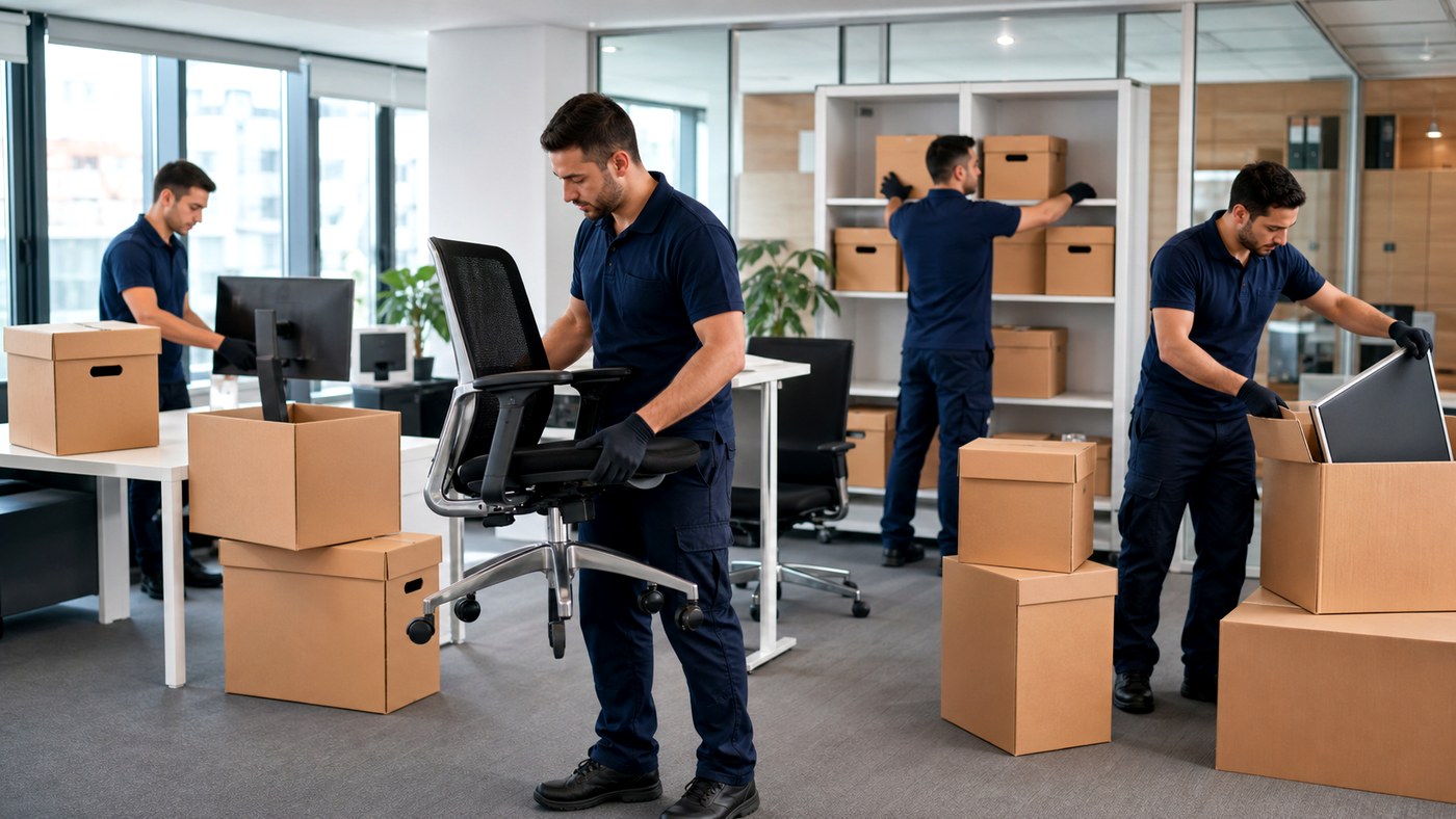 Zeytinburnu Ofis Taşıma ekibi eşyaları özenle paketlerken